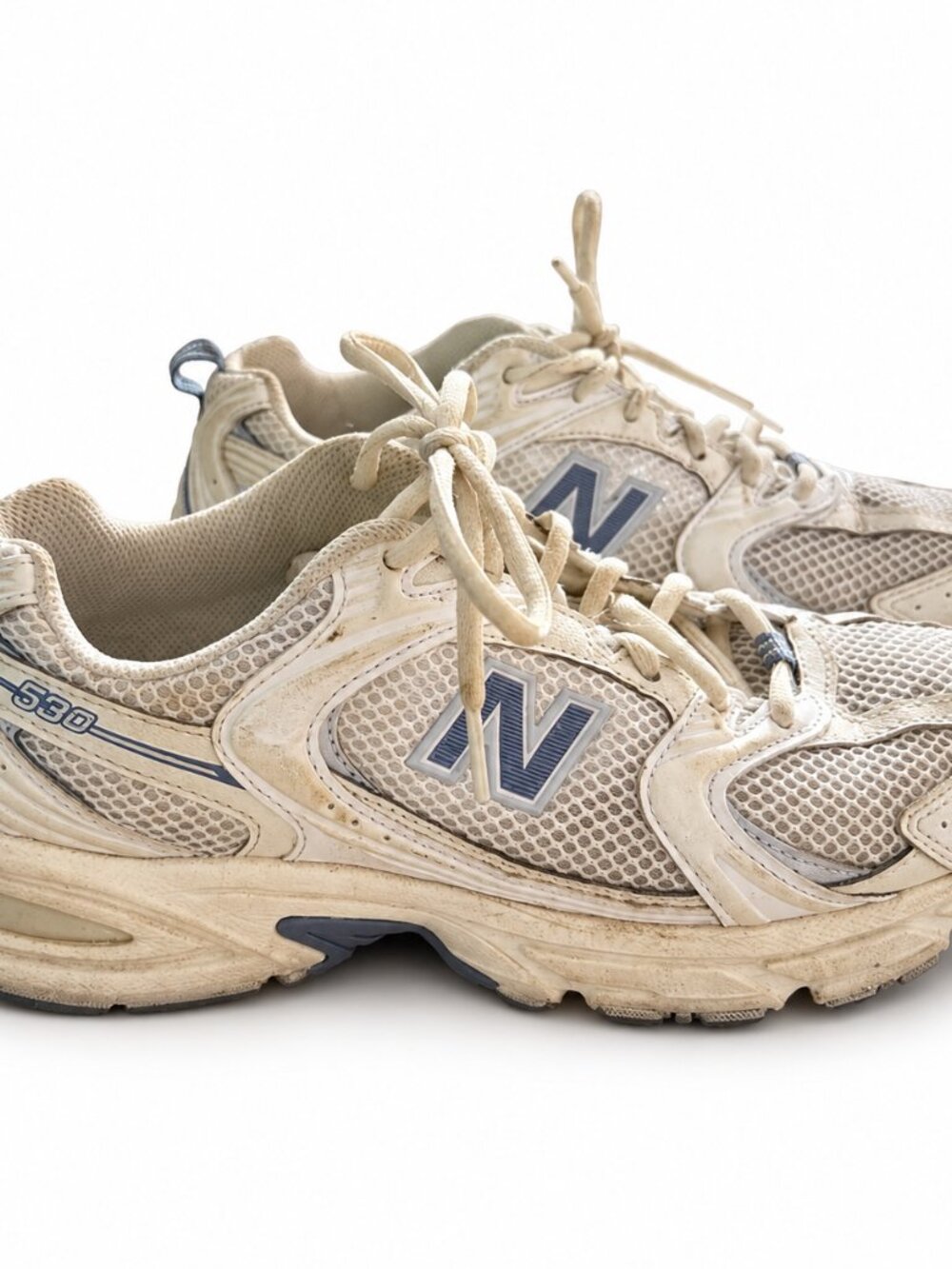 New Balance 530 White & Blue Sneakers | Size 8 Women